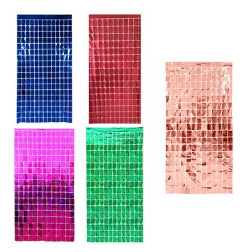 Imagen del producto Cortinas de cuadros, colores surtidos 