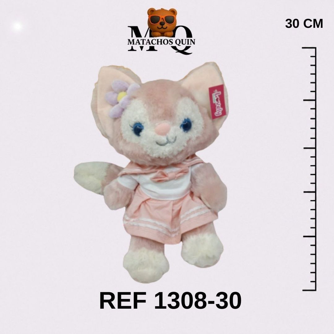 PELUCHE DE ZORRITO CON VESTIDO