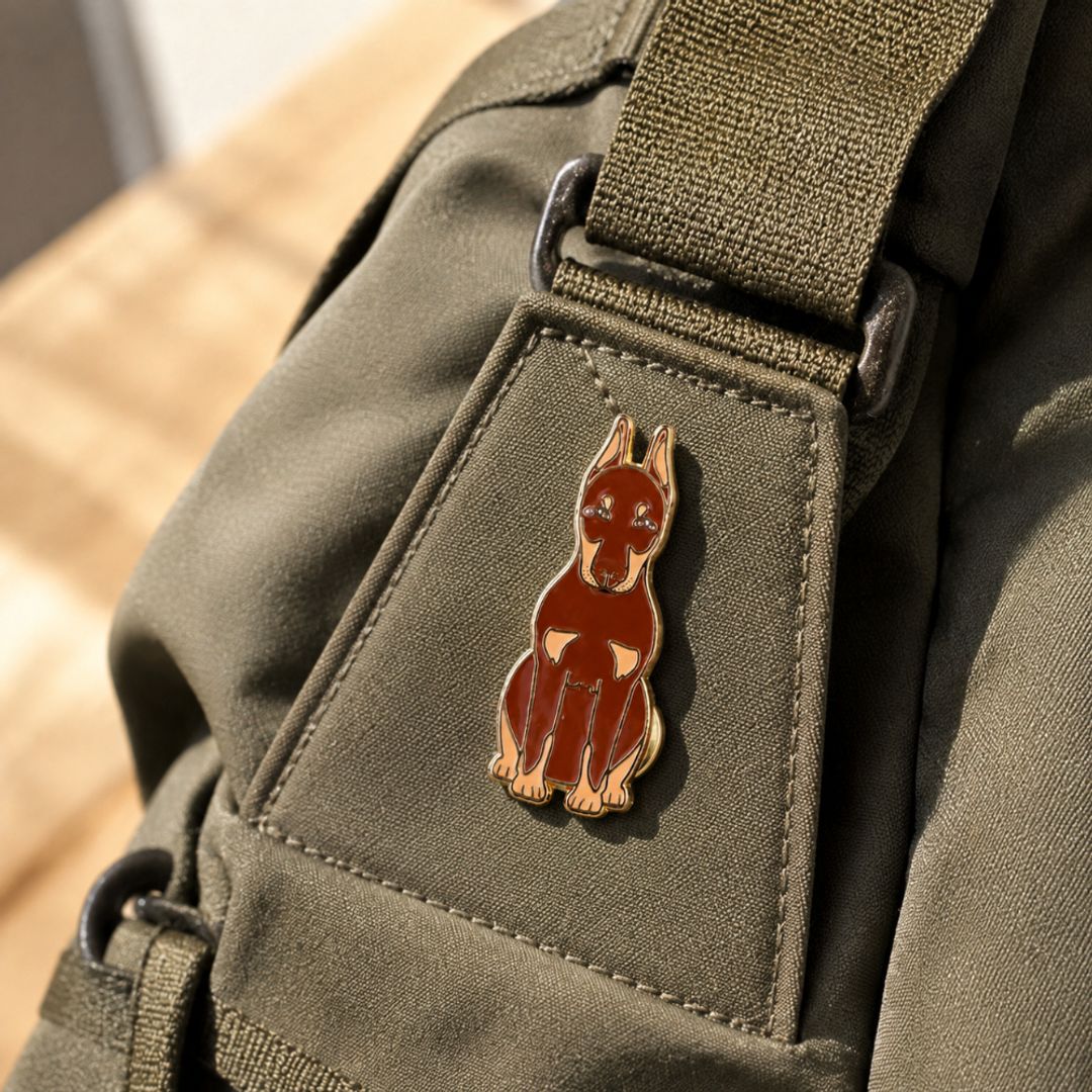 PIN DOBERMAN CAFÉ