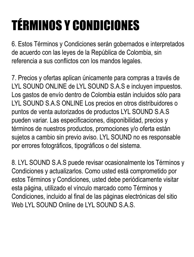 TERMINOS Y CONDICIONES