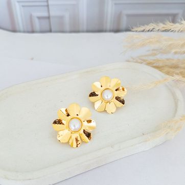 TOPO FLOR PERLA -ITIEL - imagen 1