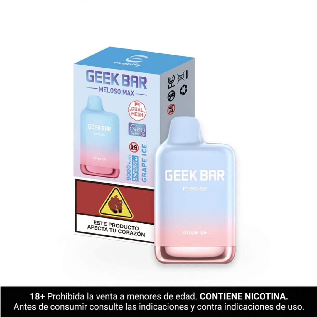 Geek Bar Grape Ice Meloso 9.000 Puffs