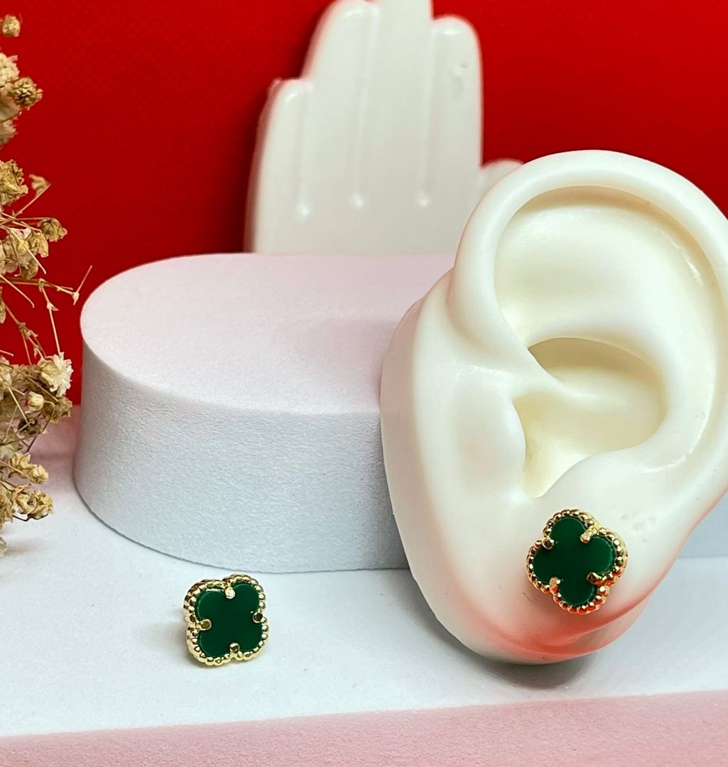 Topos van cleef 12mm verdes grandes