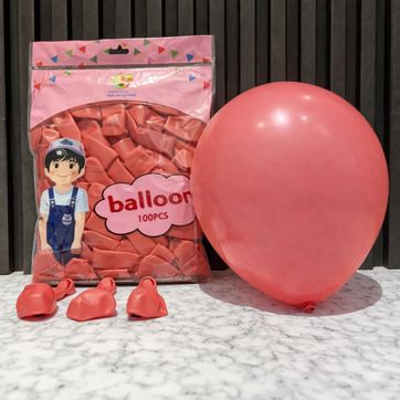 Imagen del producto GLOBO R12  ROJO  PASTEL