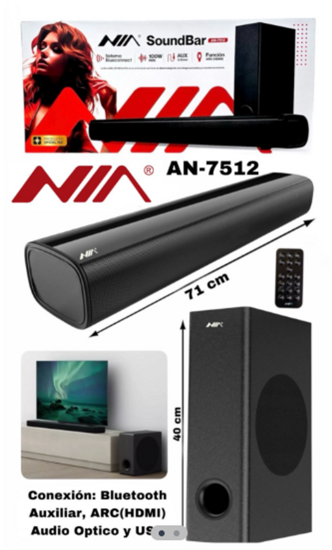 BARRA DE SONIDO CON BAJO - TEATRO EN CASA NIA AN-7512