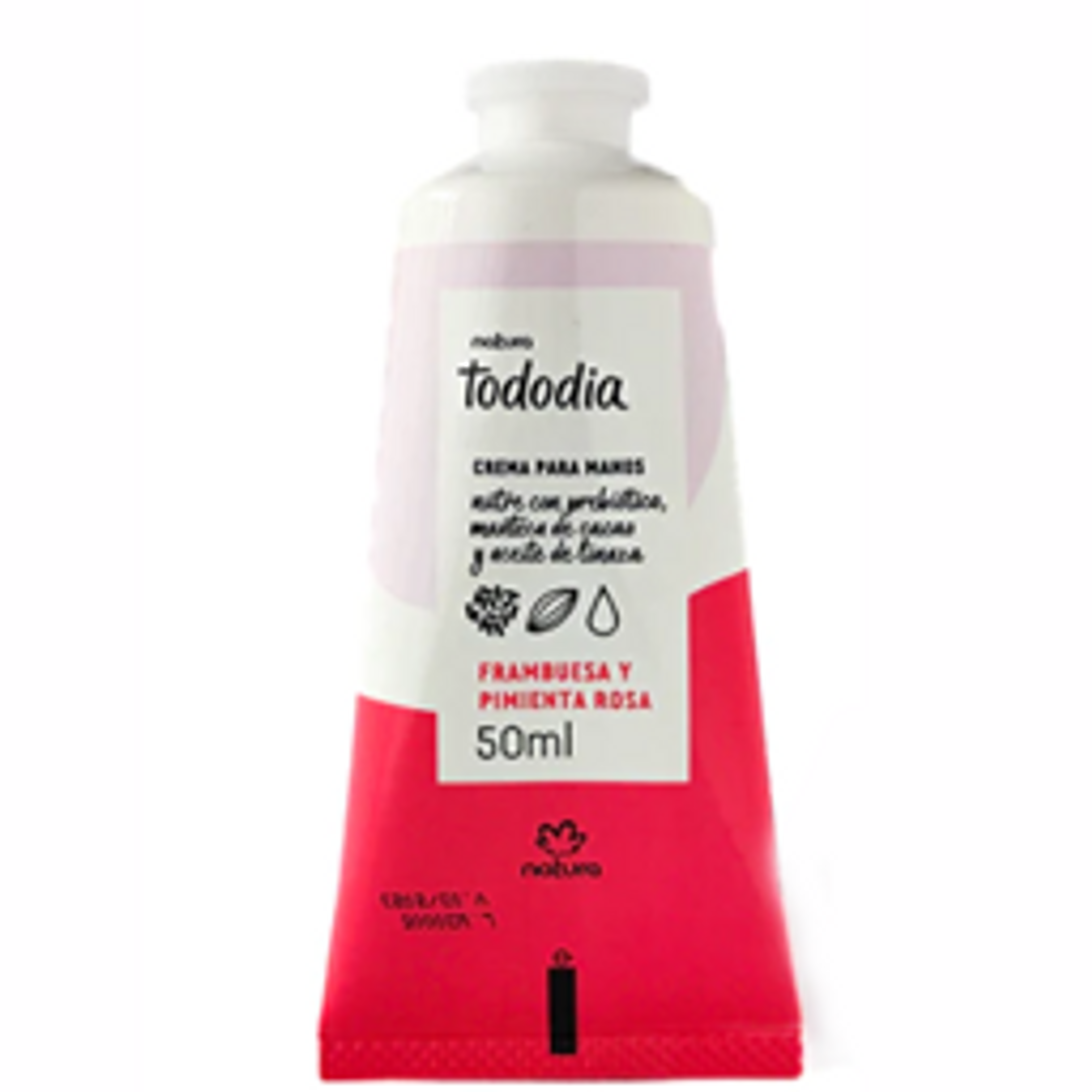 CREMA PARA MANOS FRAMBUEZA Y PIMIENTA ROSA