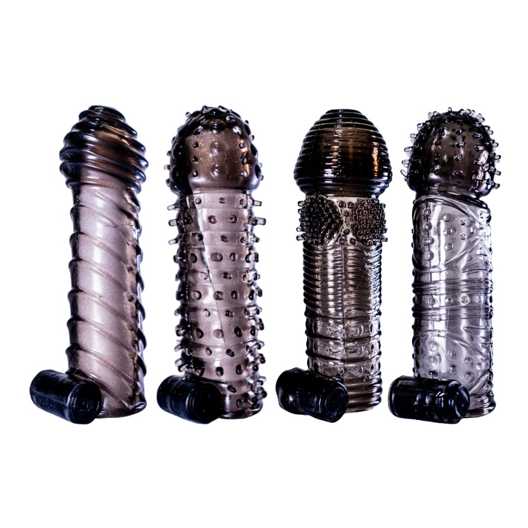 Funda Vibradora para Pene Con Texturas Estimulantes