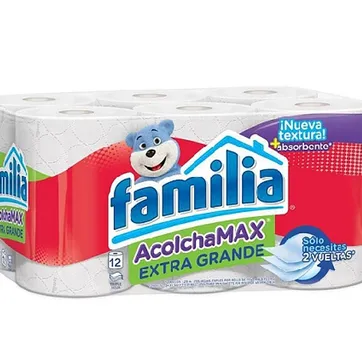 Imagen del producto  X. PAPEL HIGIÉNICO FAMILIA EXTRAGRANDE X 12 ROLLOS