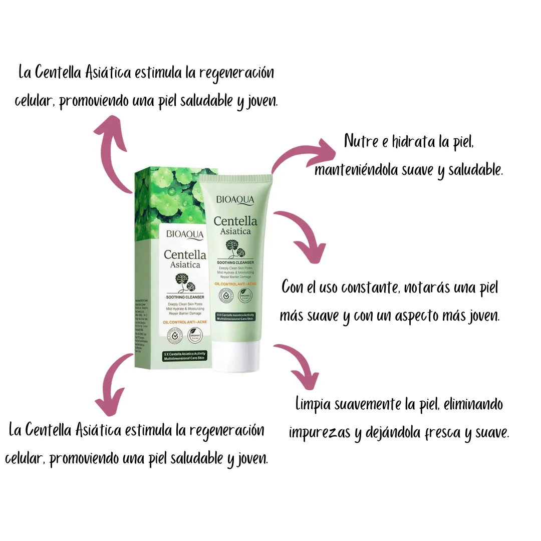 Jabón facial de Centella Asiática Bioaqua 