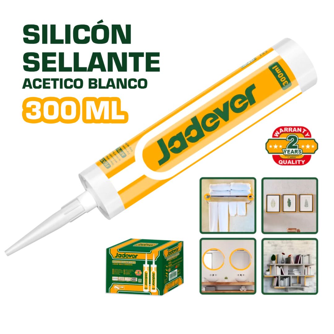 SELLADOR DE SILICON ACETICO 300 ML BLANCO