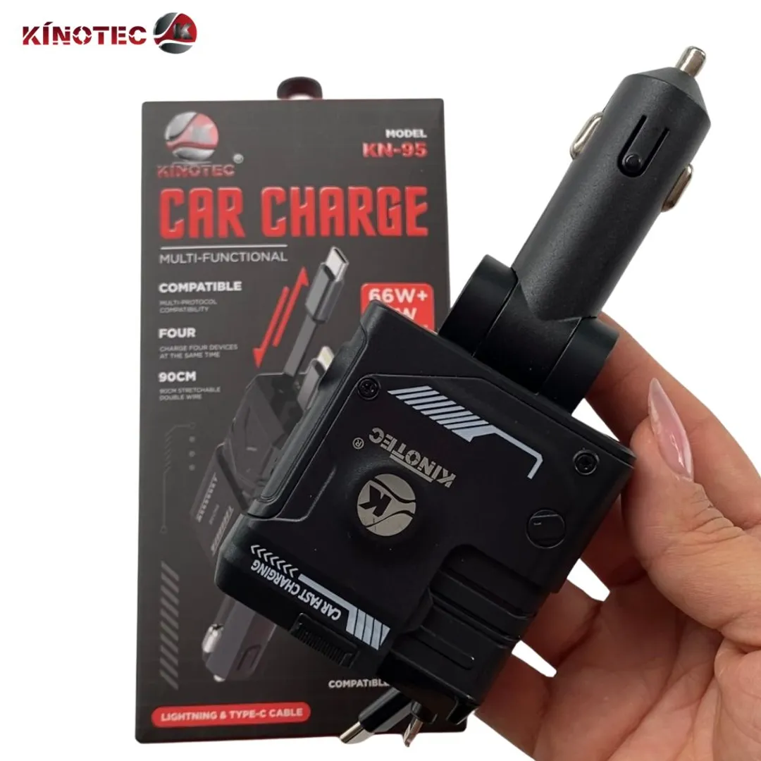 Cargador para Carro 4en1 - KN-95