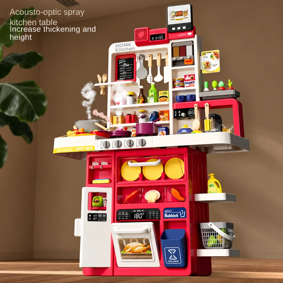 COCINA DE JUGUETE INFANTIL 121 PCS CON LUCES Y SONIDO