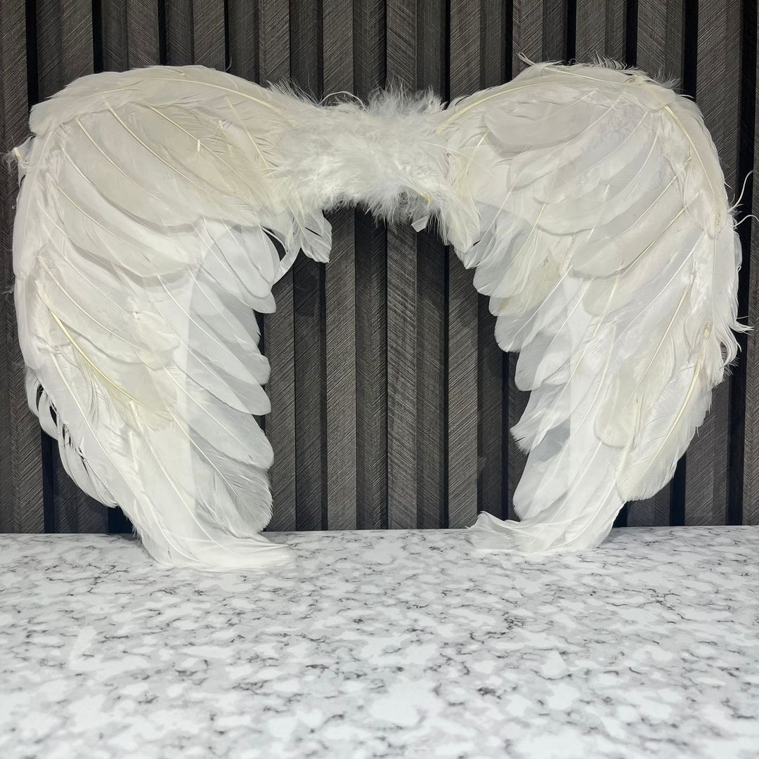 ALAS DE ANGEL ABIERTA BLANCA