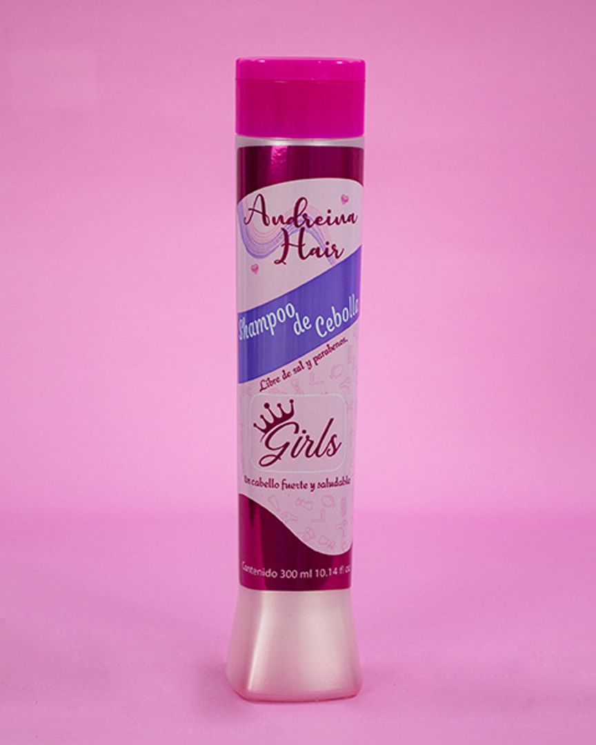 Shampoo con extracto de Cebolla para niñas andreina hair 