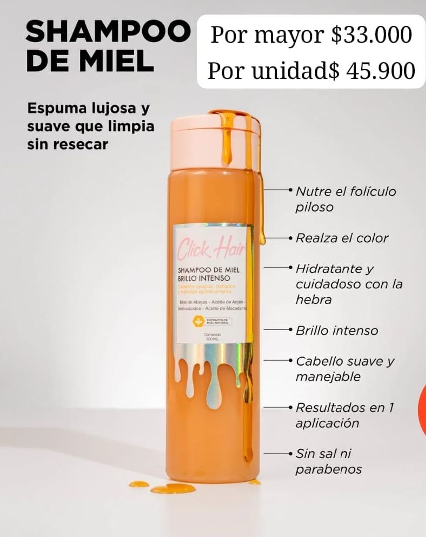 CC01- SHAMPOO MIEL CLICK 