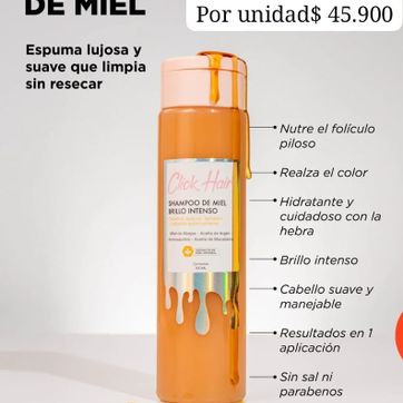 Imagen del producto CC01- SHAMPOO MIEL CLICK 