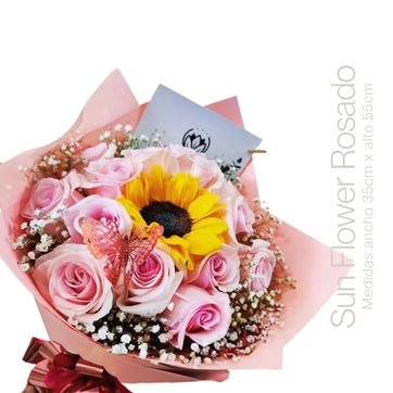 Imagen del producto  BOUQUET SUNFLOWER ROSADO