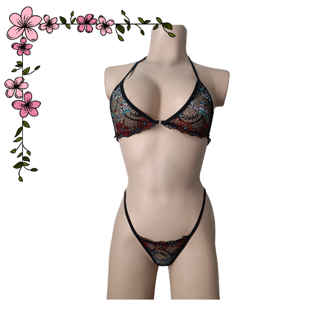 Conjunto en encaje ajustable 