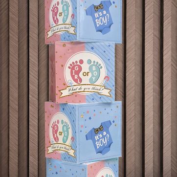 Imagen del producto CUBO PARA REVELACIÓN ESTAMPADO