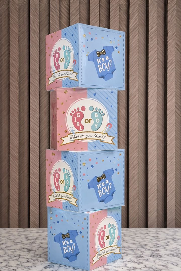 CUBO PARA REVELACIÓN ESTAMPADO