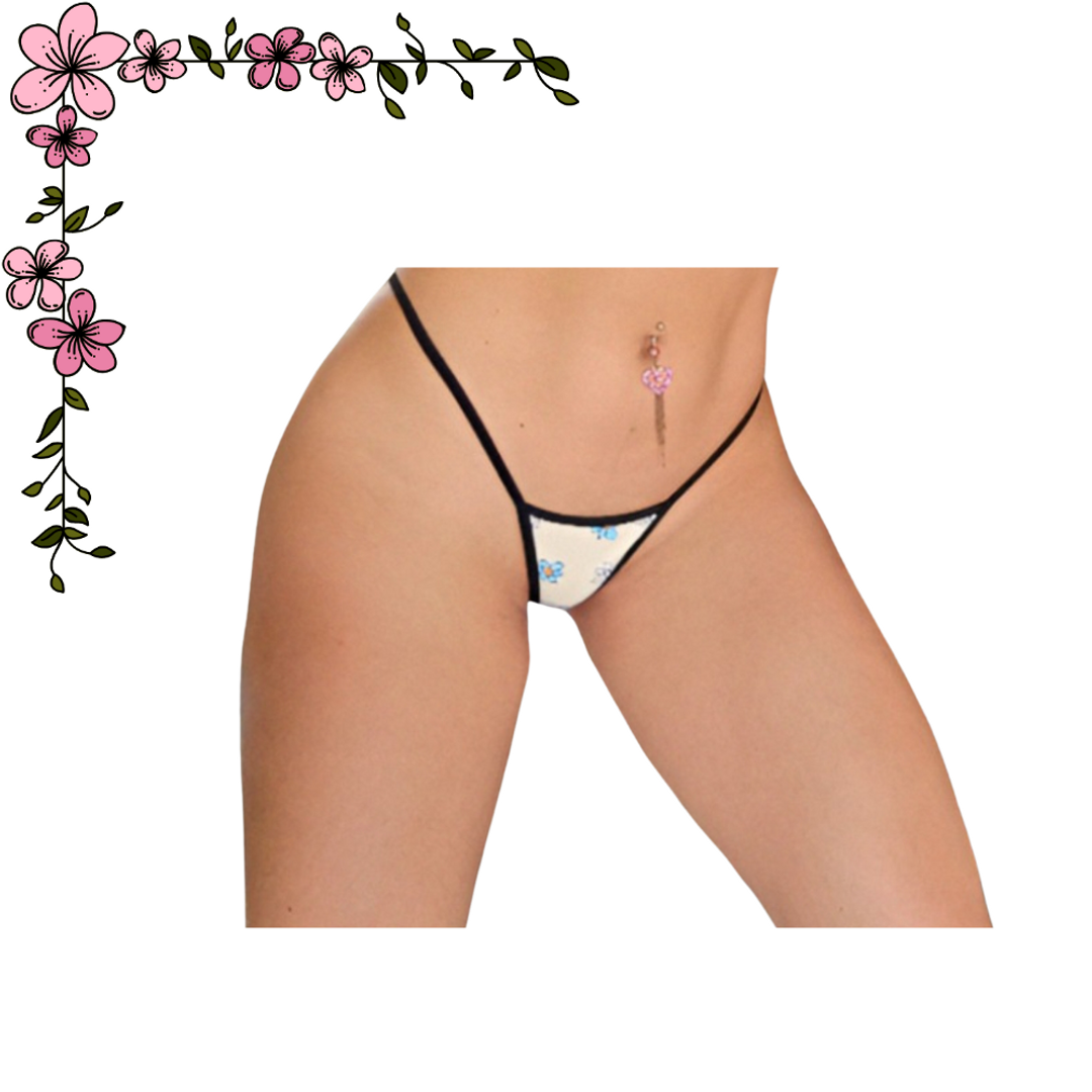 Súper micro tanga hilo en algodón 