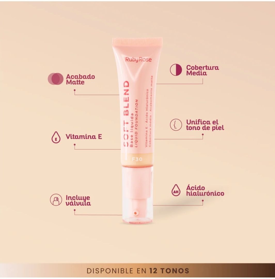 Base Liquida Soft Blend Ruby rose