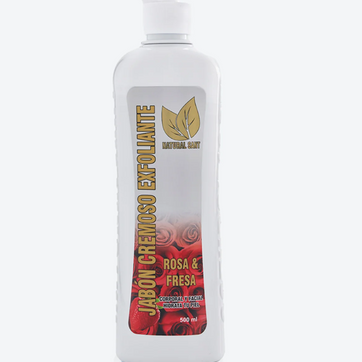 Imagen del producto Jabon Cremoso Exfoliante Rosa y Fresa 