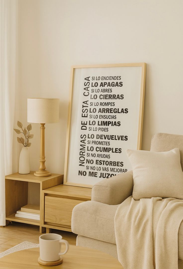 Cuadro Normas de la Casa 