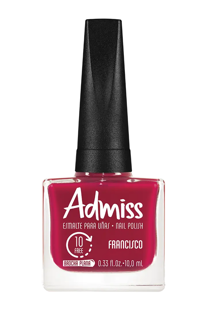 FRANCISCO - ESMALTE TRADICIONAL CREMOSOS ADMISS 10 ML - GAMA ROJO