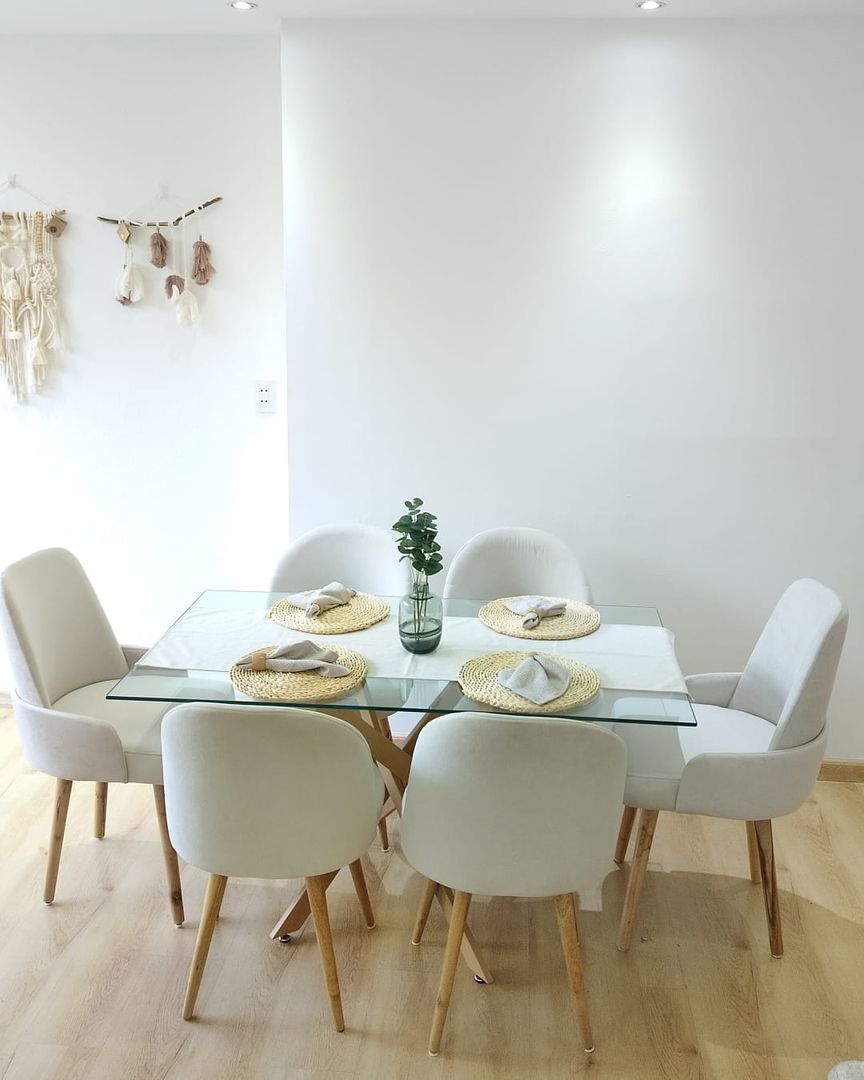 Comedor Rectangular de Vidrio Templado