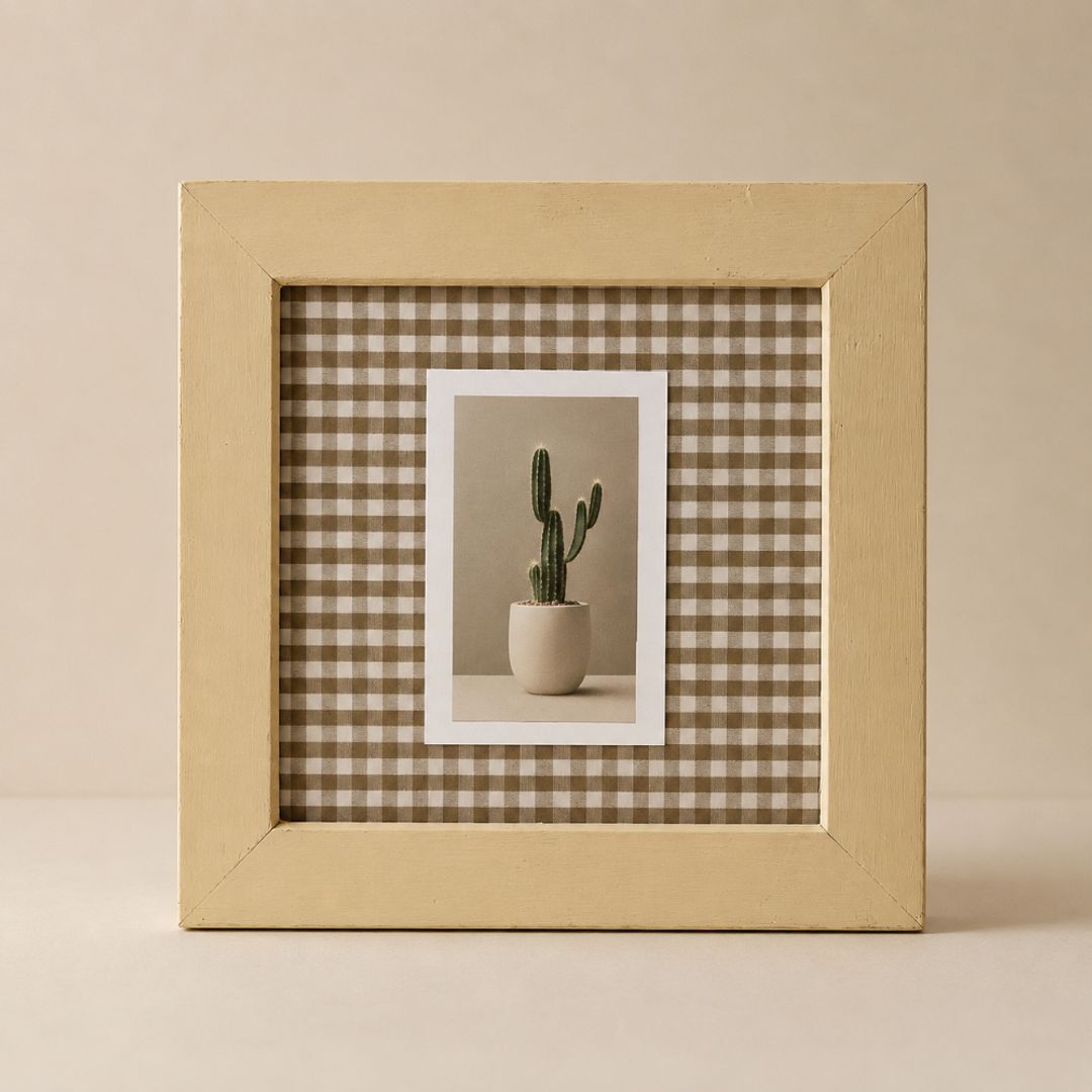 Cuadro Vichy Cactus 