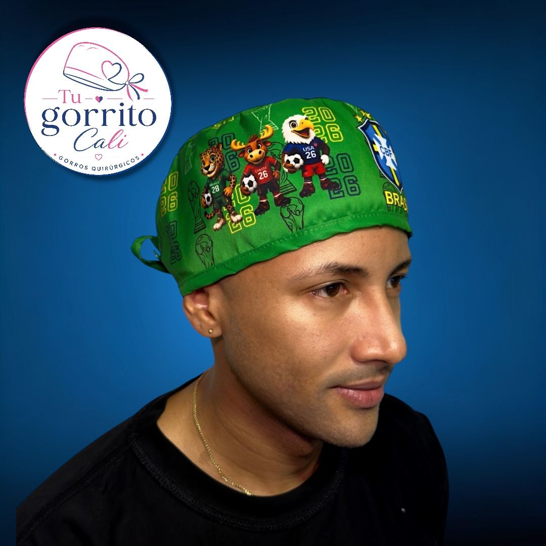 Mundial selección brasil fondo verde hombre 