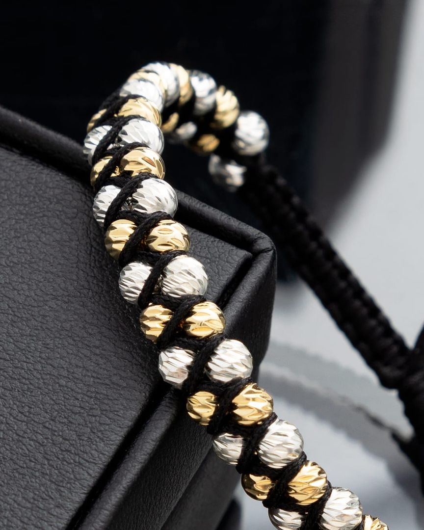 Manilla zigzag 4mm itali blanco y amarillo 