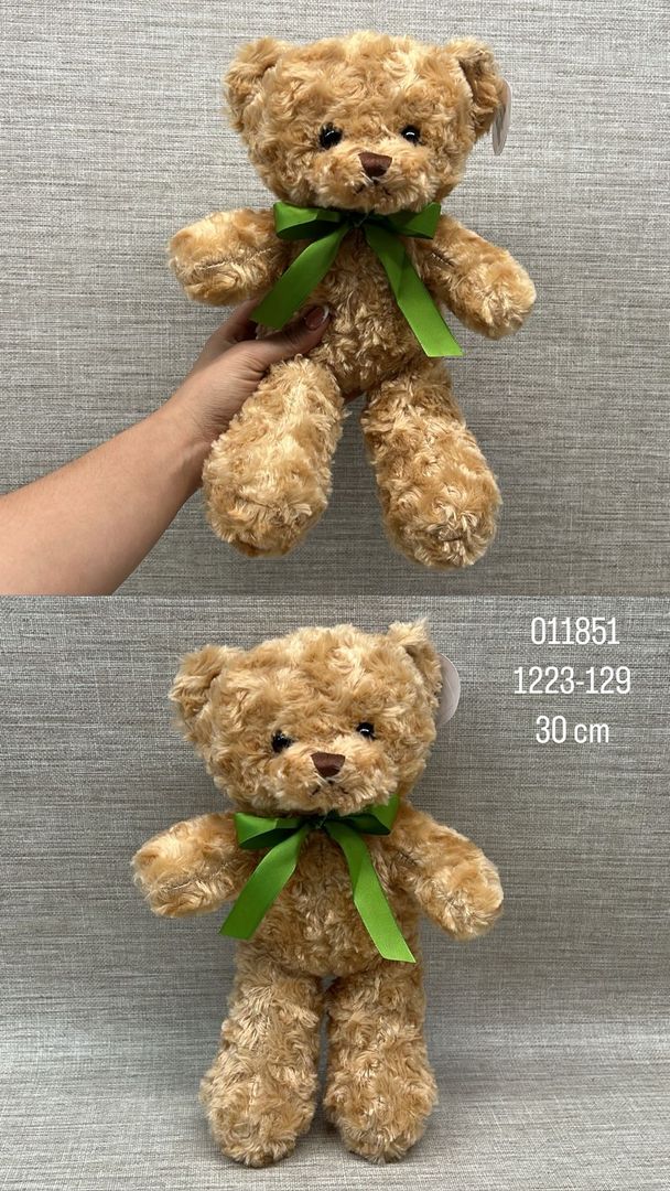 OSO COLOR MIEL CON CINTA 30 CM 