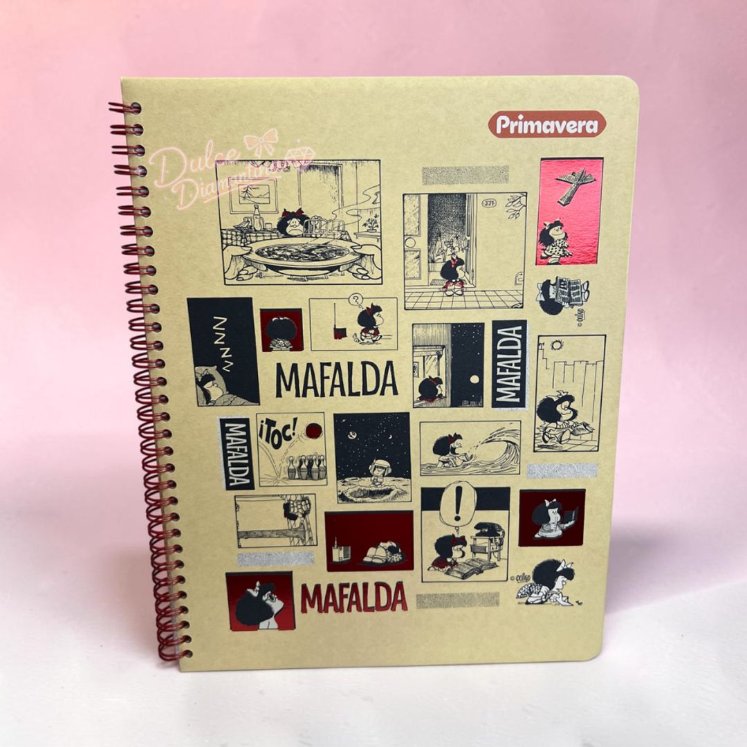 CUADERNO ARGOLLADO MAFALDA 80H CU