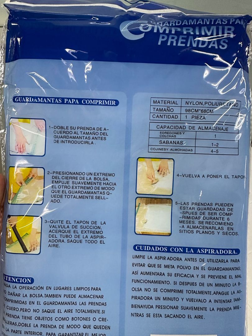 Bolsa de almacenamiento plástico al vacío