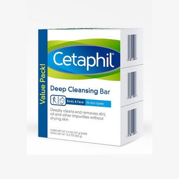 CETAPHIL Jabón x3 Barra Facial y Corporal - imagen 1