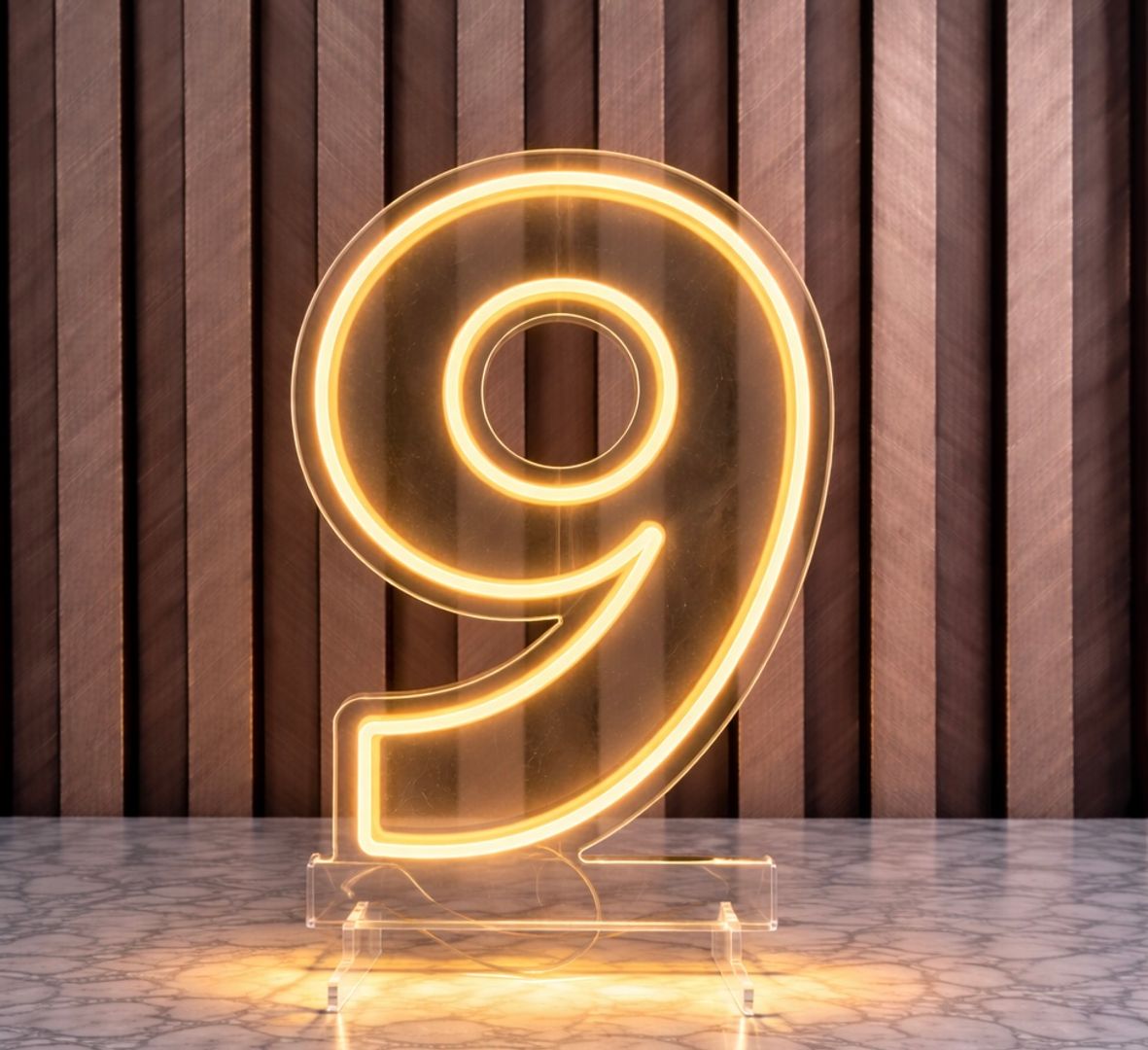 NÚMEROS LED LUZ CÁLIDA 60 CM