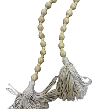 Imagen del producto COLLAR DE ESFERAS TALLADAS DE MADERA