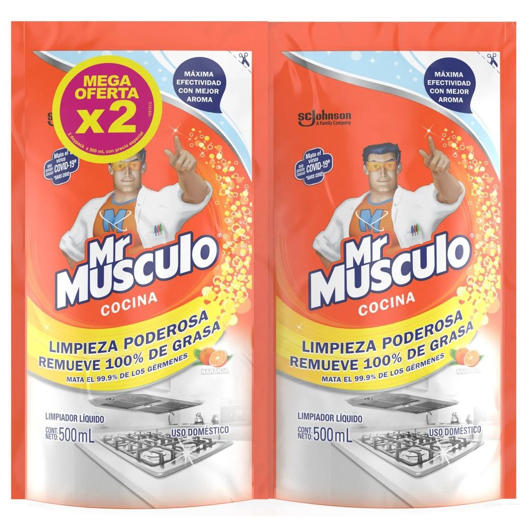 MR MUSCULO X 2 UNIDADES X500 ML