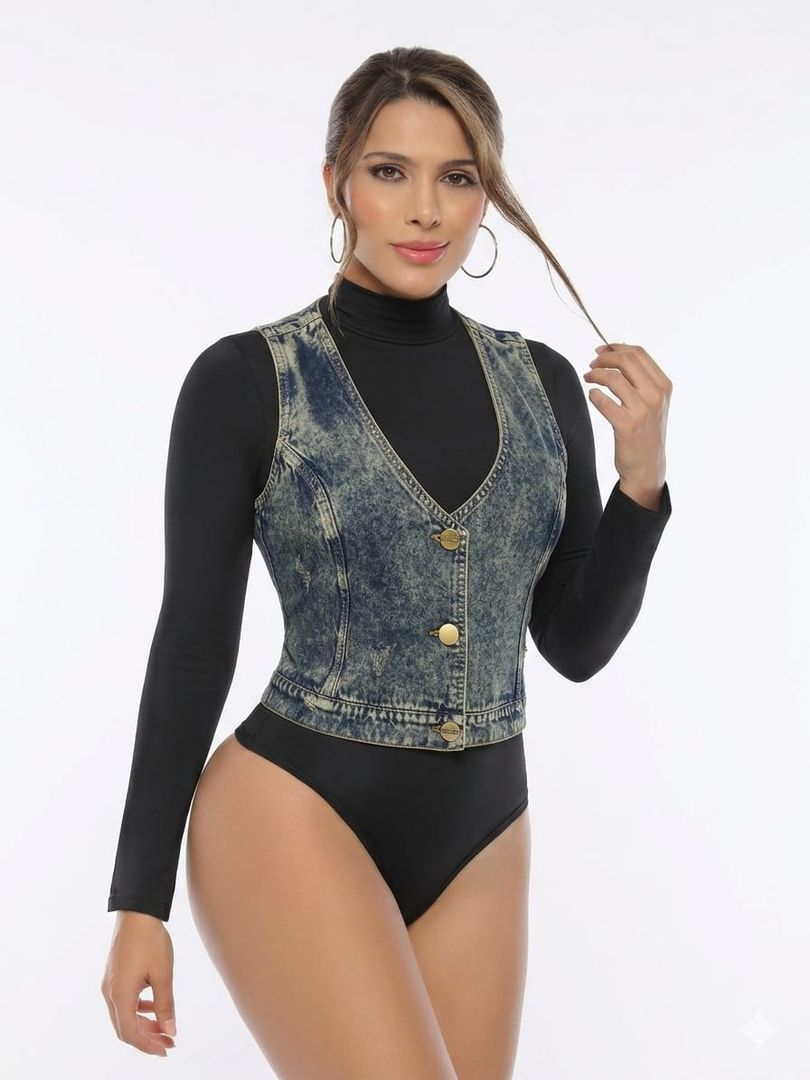 Chaleco de jeans
