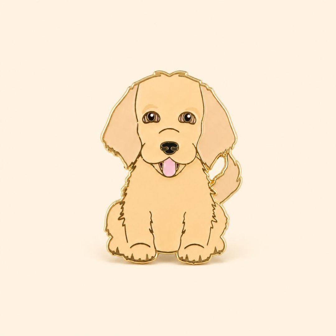 PIN GOLDEN RETRIVER