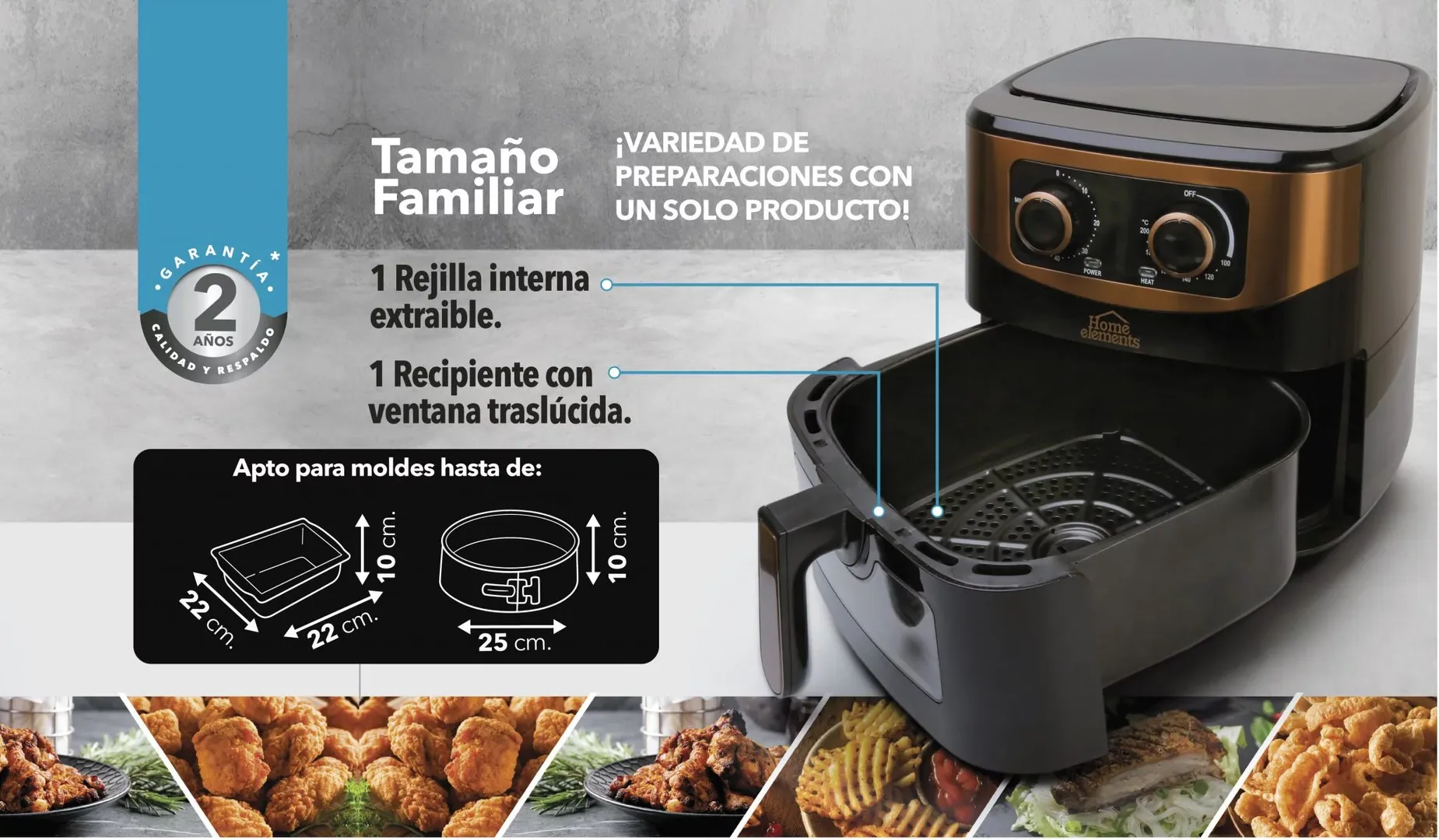 FREIDORA DE AIRE 7 LITROS MEGA FRYER