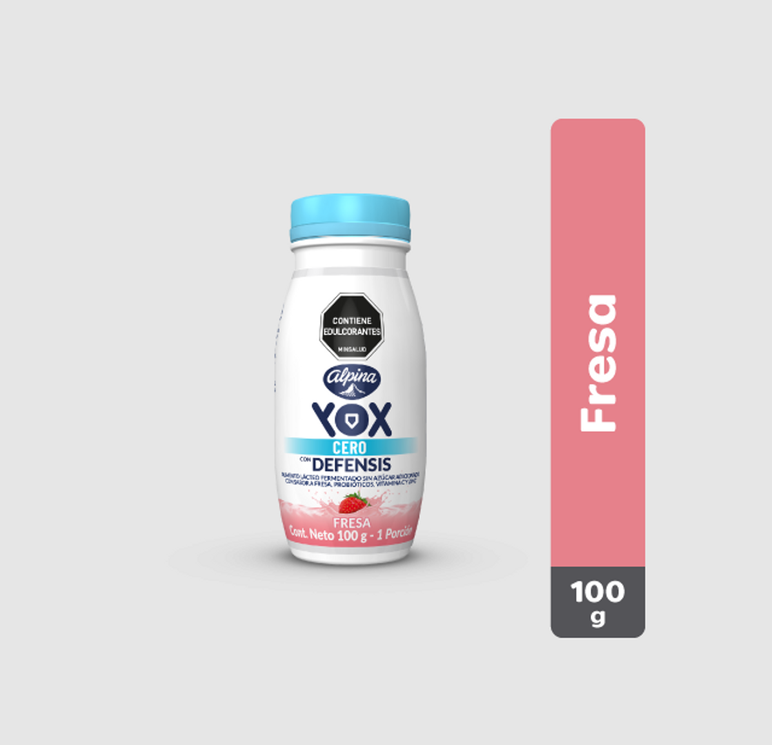 YOX DEFENSIS FRESA SIN AZUCAR ADICIONADO*100G