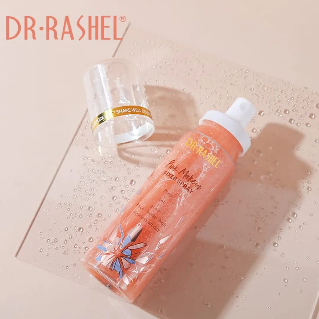SPRAY FIJADOR DE MAQUILLAJE PINK DR.RASHEL 