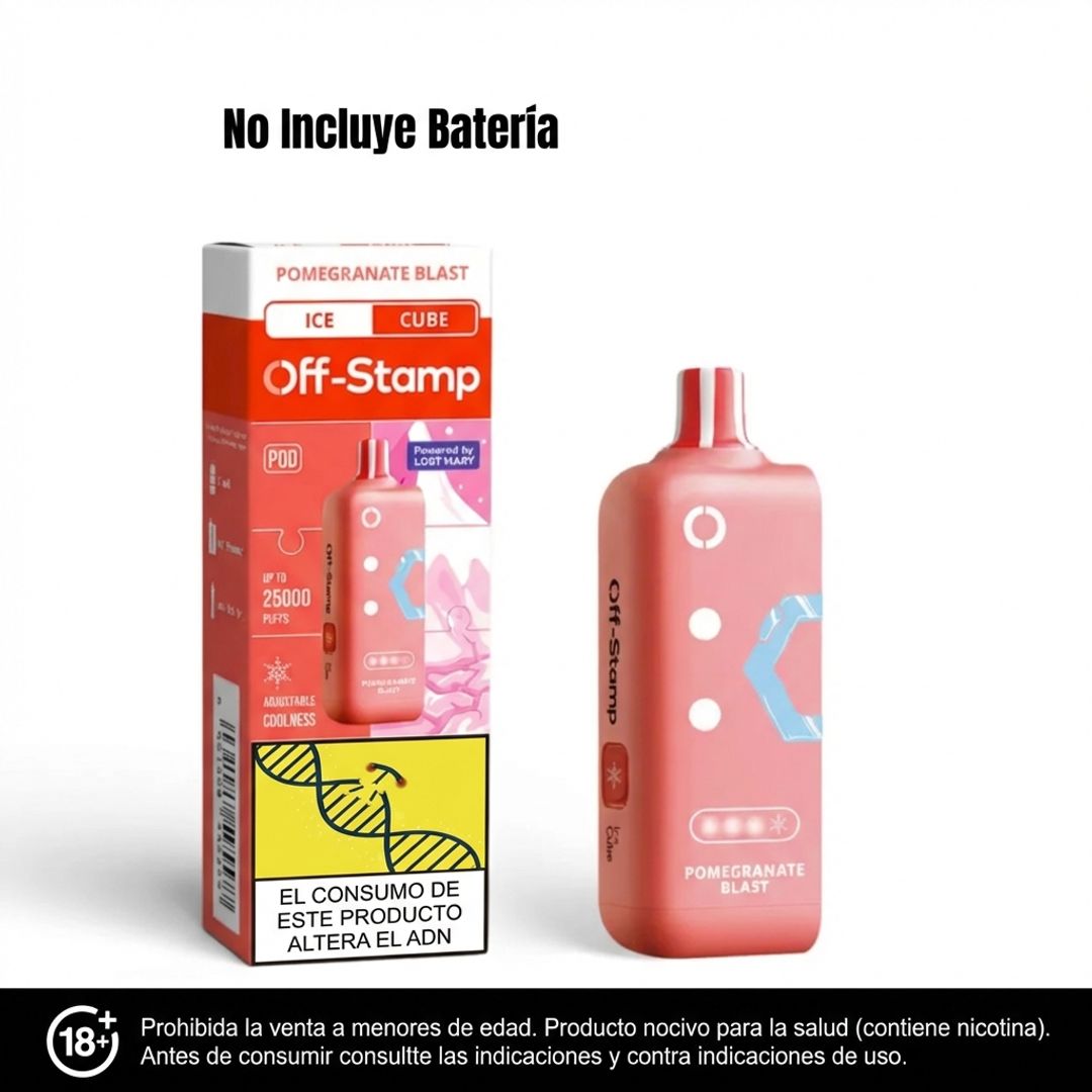 Pod Off Stamp Pomegranate Blast 35.000 Puffs - Ice