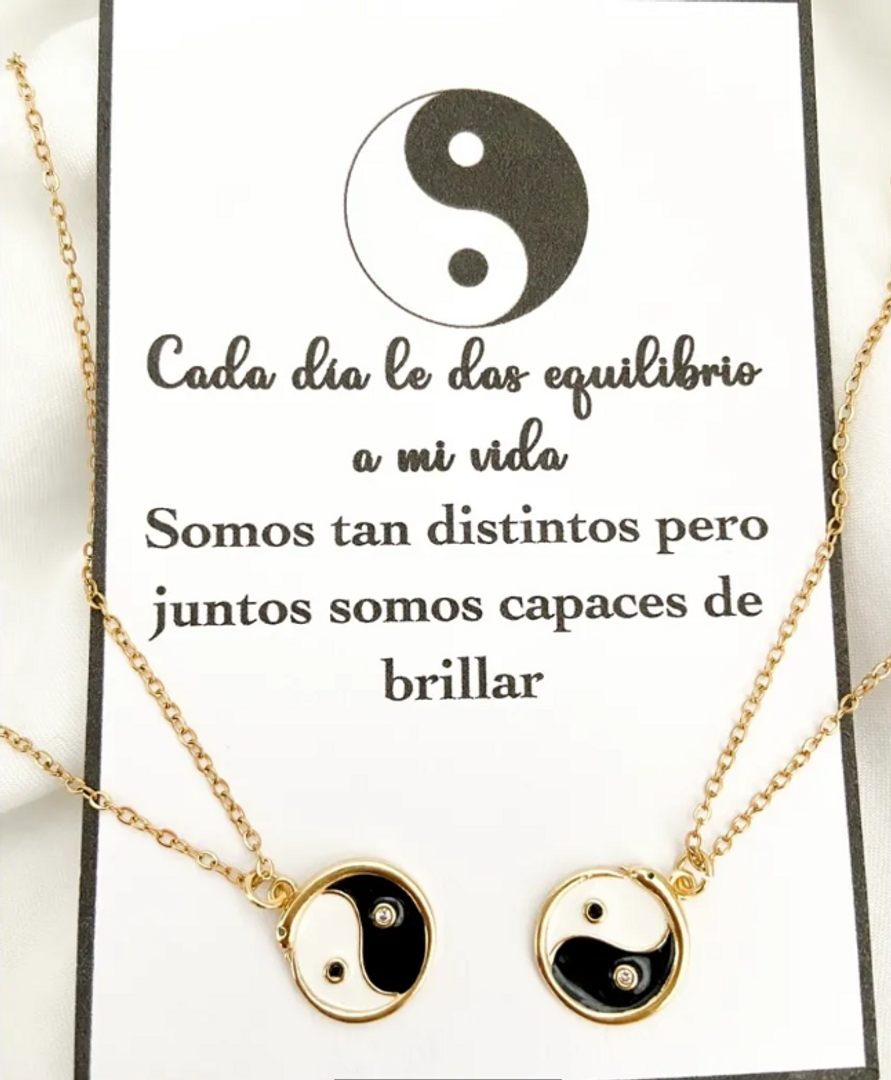 DUO CADENAS YIN YANG 