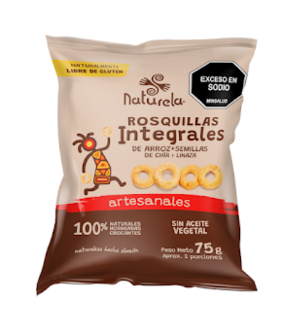 ROSQUILLAS ARROZ INTEGRAL X 75 GR NATURELA