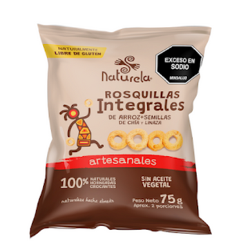 Imagen del producto ROSQUILLAS ARROZ INTEGRAL X 75 GR NATURELA