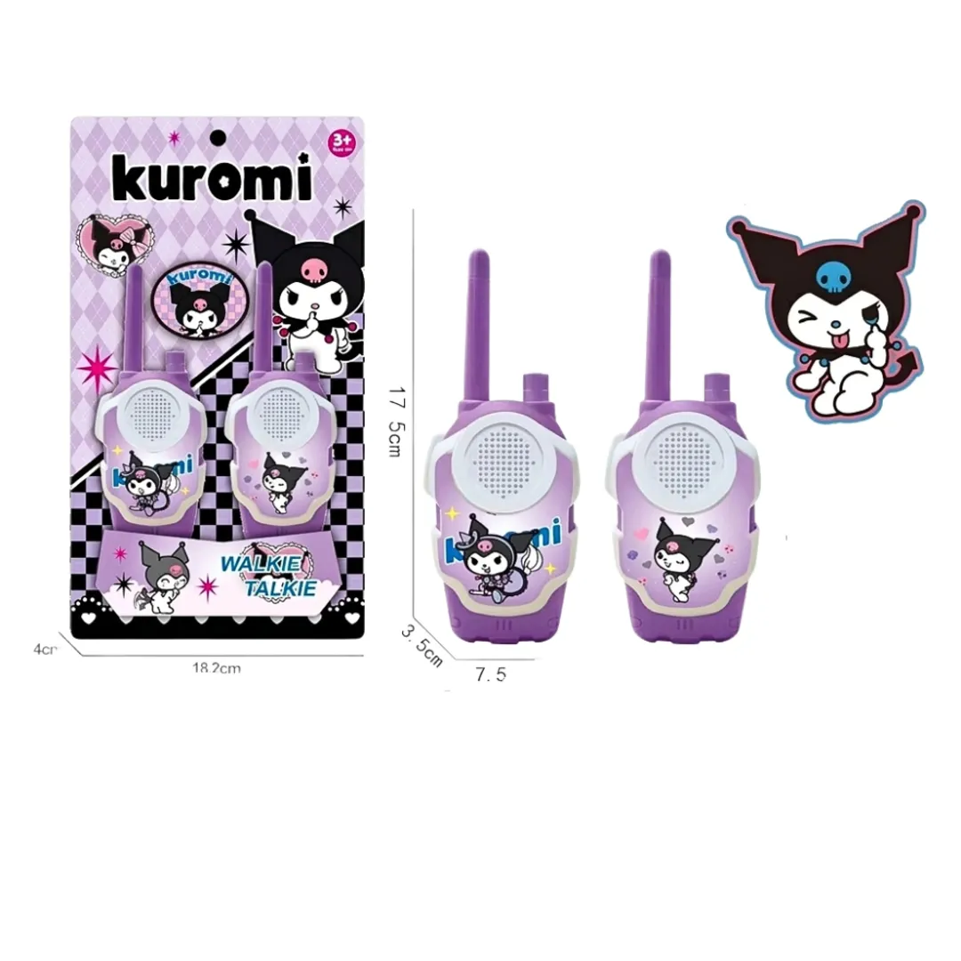 WALKIE TALKIE JUGUETES INTERCOMUNICADORES INFANTILES KUROMI